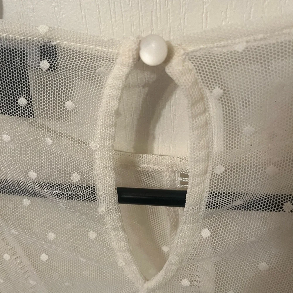 Halogen Women's Ivory Lace Blouse - Picture 8 of 9